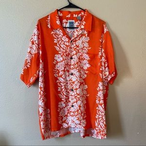 Vintage Ocean Current Hawaiian Shirt M